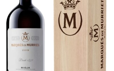 2 Botellas de Magnum (1,5L.) Marqués de Murrieta Reserva 2019 en caja de madera